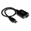 StarTech.com Cable 0,3m USB a Puerto Serie Serial RS232 DB9 con Retención del Puerto de Asignación COM