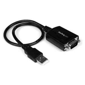 StarTech.com Cable 0,3m USB a Puerto Serie Serial RS232 DB9 con Retención del Puerto de Asignación COM