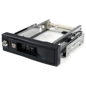 StarTech.com Rack Móvil Aluminio para Disco Duro HDD SATA de 3,5" Pulgadas sin Bandeja Bahía de 5,25"
