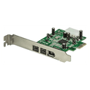 StarTech.com Adaptador Tarjeta FireWire PCI-Express PCI-e de 2 Puertos F/W 800 y 1 Puerto F/W 400