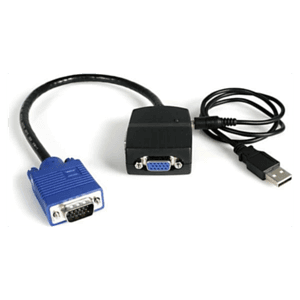 StarTech.com Duplicador Divisor de Vídeo VGA 2 puertos Compacto Alimentado por USB - Cable Splitter
