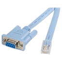 StarTech.com Cable 1,8m para Gestión de Router Consola Cisco RJ45 a Serie DB9 - Rollover - Macho a Hembra