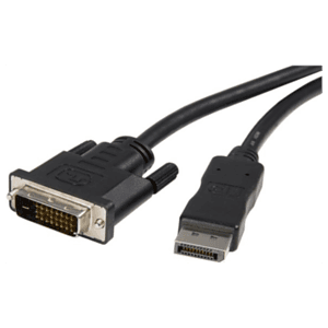 StarTech.com Cable de 1,8m DisplayPort a DVI - Cable Adaptador DisplayPort a DVI DVI-D Monoenlace de Vídeo 1080p - Cable de DP a