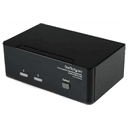 StarTech.com Conmutador Switch KVM de 2 Puertos Doble Monitor DVI Audio 4 Puertos USB 1920x1200