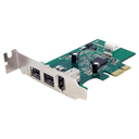 StarTech.com Adaptador Tarjeta FireWire PCI-Express Bajo Perfil de 2 Puertos F/W 800 y 1 Puerto F/W 400