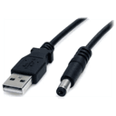 StarTech.com Cable de 91cm de alimentación USB A a M de Tipo Barril de 5,5mm