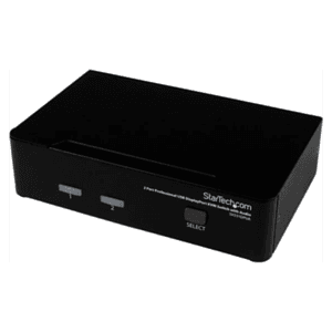 StarTech.com Conmutador Switch Profesional KVM 2 Puertos Vídeo DisplayPort - USB con Audio - 2560x1600