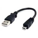 StarTech.com Cable Adaptador de 15cm USB A Macho a Micro USB B Macho para Teléfono Móvil Carga y Datos - Negro