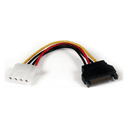 StarTech.com Cable de Alimentación de 15cm Adaptador Molex LP4 a SATA - Hembra a Macho
