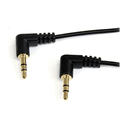 StarTech.com Cable de 91cm de Audio Estéreo 3,5mm Delgado de Ángulo Recto Acodado - Macho a Macho