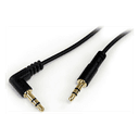 StarTech.com Cable de 1,8m de Audio Estéreo de 3,5mm Acodado en Ángulo a la Derecha - Macho a Macho