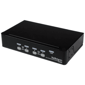 StarTech.com Conmutador Switch KVM 4 Puertos de Vídeo VGA USB 2.0 - 1U Rack Estante