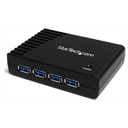 StarTech.com Adaptador Concentrador Hub Ladrón USB 3.0 Super Speed 4 Puertos Salidas PC Mac - Negro