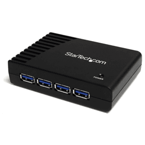 StarTech.com Adaptador Concentrador Hub Ladrón USB 3.0 Super Speed 4 Puertos Salidas PC Mac - Negro