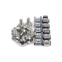 StarTech.com Paquete de 100 Tornillos y Tuercas Enjauladas Cage Nuts M6
