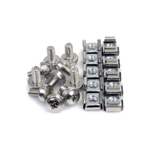 StarTech.com Paquete de 100 Tornillos y Tuercas Enjauladas Cage Nuts M6
