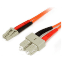 StarTech.com Cable Adaptador de Red de 1m Multimodo Dúplex Fibra Óptica LC-SC 62,5/125 - Patch Duplex