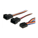 StarTech.com Cable Divisor 0,3m PWM 4 Pines Alimentación Ventilador Fan Placa Base Macho a Hembra
