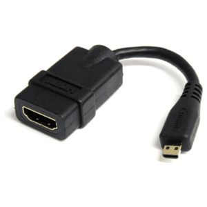 StarTech.com Adaptador Micro HDMI a HDMI - Vídeo 4K 30Hz -Cable Adaptador Dongle Micro HDMI Tipo D de Alta Velocidad a HDMI 1.4 