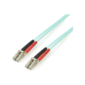 StarTech.com Cable de 2m de Fibra Óptica Multimodo OM3 LC a LC UPC - Full Duplex 50/125µm - para Redes de 100G - LOMMF/VCSEL - P