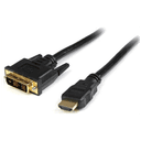 StarTech.com Cable HDMI a DVI 3m - DVI-D Macho - HDMI Macho - Adaptador - Negro