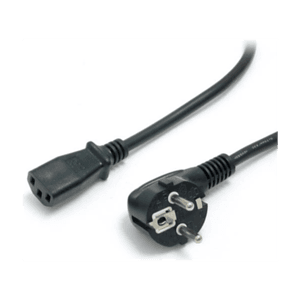 StarTech.com Cable de 2m de Alimentación para Ordenador, 18AWG, EU Schuko a C13, 10A 250V, Negro, Cable de Repuesto, Cable de Co