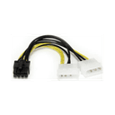 StarTech.com Adaptador de Alimentación de LP4 a PCI Express PCIe de 8 Pines - Cable