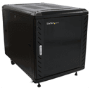 StarTech.com Armario Rack para Servidores 12U 19" 4 Columnas - Rack de Servidores con Cerradura y Seguro - Rack con Ruedas y Car