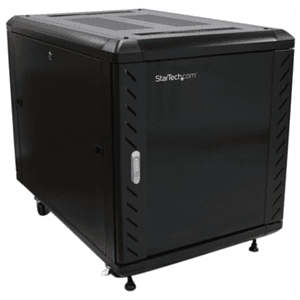 StarTech.com Armario Rack para Servidores 12U 19" 4 Columnas - Rack de Servidores con Cerradura y Seguro - Rack con Ruedas y Car