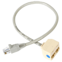 StarTech.com Cable Adaptador Divisor Splitter RJ45 2 a 1 - Hembra a Macho - Divisor Splitter para Cable de Red Ethernet RJ45