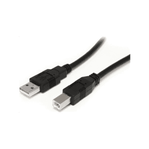 StarTech.com Cable USB Activo de 10m para Impresora - 1x USB A Macho - 1x USB B Macho - Adaptador Negro