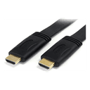 StarTech.com Cable HDMI de alta velocidad con Ethernet 5m Plano - 2x HDMI Macho - Ultra HD 4k x 2k - Negro