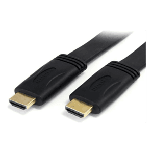 StarTech.com Cable HDMI de alta velocidad con Ethernet 5m Plano - 2x HDMI Macho - Ultra HD 4k x 2k - Negro