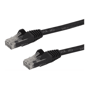 StarTech.com Cable de Red Ethernet Snagless Sin Enganches Cat 6 Cat6 Gigabit 15m - Negro