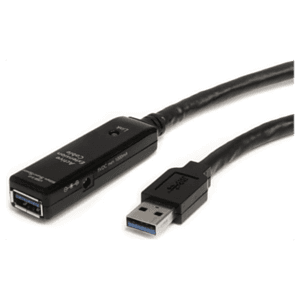 StarTech.com Cable Extensor Alargador USB 3.0 SuperSpeed Activo de 5m - USB A Macho a Hembra - Negro