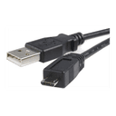 StarTech.com Cable Adaptador de 2m USB A Macho a Micro USB B Macho para Teléfono Móvil Carga y Datos - Negro