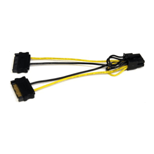 StarTech.com Alimentación SATA a Conector 8 Pines PCI Express PCIe 15cm - Cable