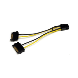 StarTech.com Alimentación SATA a Conector 6 Pines PCI Express PCIe 15cm - Cable