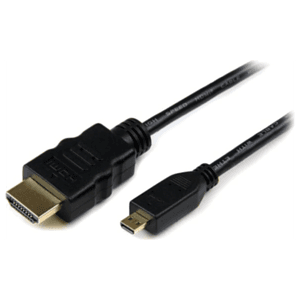 StarTech.com Cable de 2m Micro HDMI a HDMI con Ethernet - Vídeo de 4K a 30Hz - Cable Adaptador Conversor Micro HDMI Tipo D de al