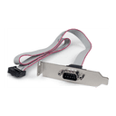 StarTech.com Adaptador de 0.4m Header Cabezal Bracket Serie Serial DB9 RS232 a IDC 10 Pines Placa Base Perfil Bajo