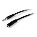 StarTech.com Extensión Alargador Headset Mini-Jack 3,5mm 4 pines Macho a Hembra de 2m - Cable