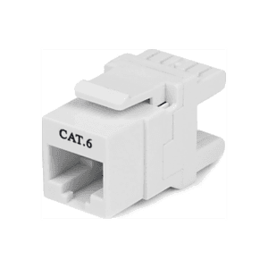 StarTech.com Jack Conector de Pared Módulo Keystone RJ45 Hembra Cat6 de Red 180º - Blanco - Tipo 110