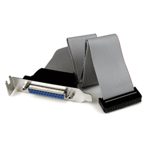 StarTech.com Adaptador de 40cm Header Cabezal Bracket Paralelo Perfil Bajo DB25 a IDC26 Pines Placa Base