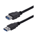 StarTech.com Cable 1m Extensión Alargador USB 3.0 SuperSpeed - Macho a Hembra USB A - Extensor - Negro