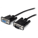 StarTech.com Cable 2m Extensión Directo Straight Through Serie Serial RS232 Vídeo EGA DB9 Macho a Hembra