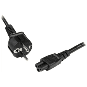 StarTech.com Cable de 2m de Alimentación para Portátiles, Enchufe UE a C5, 2,5A 250V, 18AWG, Cable de Repuesto para Cargador, Ca