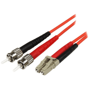 StarTech.com Cable Adaptador de Red de 5m Multimodo Dúplex Fibra Óptica LC-ST 50/125 - Patch Duplex