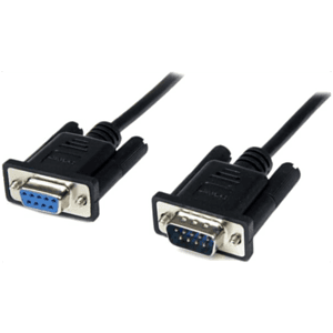StarTech.com Cable 2m Módem Nulo Null Serie Serial DB9 Hembra a Macho - Negro
