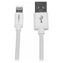 StarTech.com Cable de 2m Lightning de 8 Pin a USB A 2.0 para Apple iPod iPhone 5 iPad - Blanco