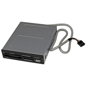 StarTech.com Adaptador Bahía Frontal 3.5in Lector para Tarjetas Memoria Flash SD CF SDHC XD M2 MS 22 en 1